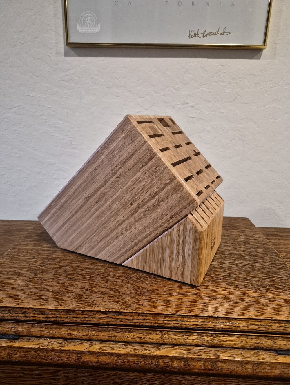Cooks Standard Classic Bamboo 25-Slot Universal Knife Block